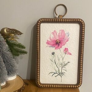 Floral Art in wooden Frame